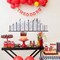 3rd Fire Birthday Cake Topper - Fire Themed Party Fire Truck Ladder Fire Hydrant Fire Hat Happy Birthday Decoration